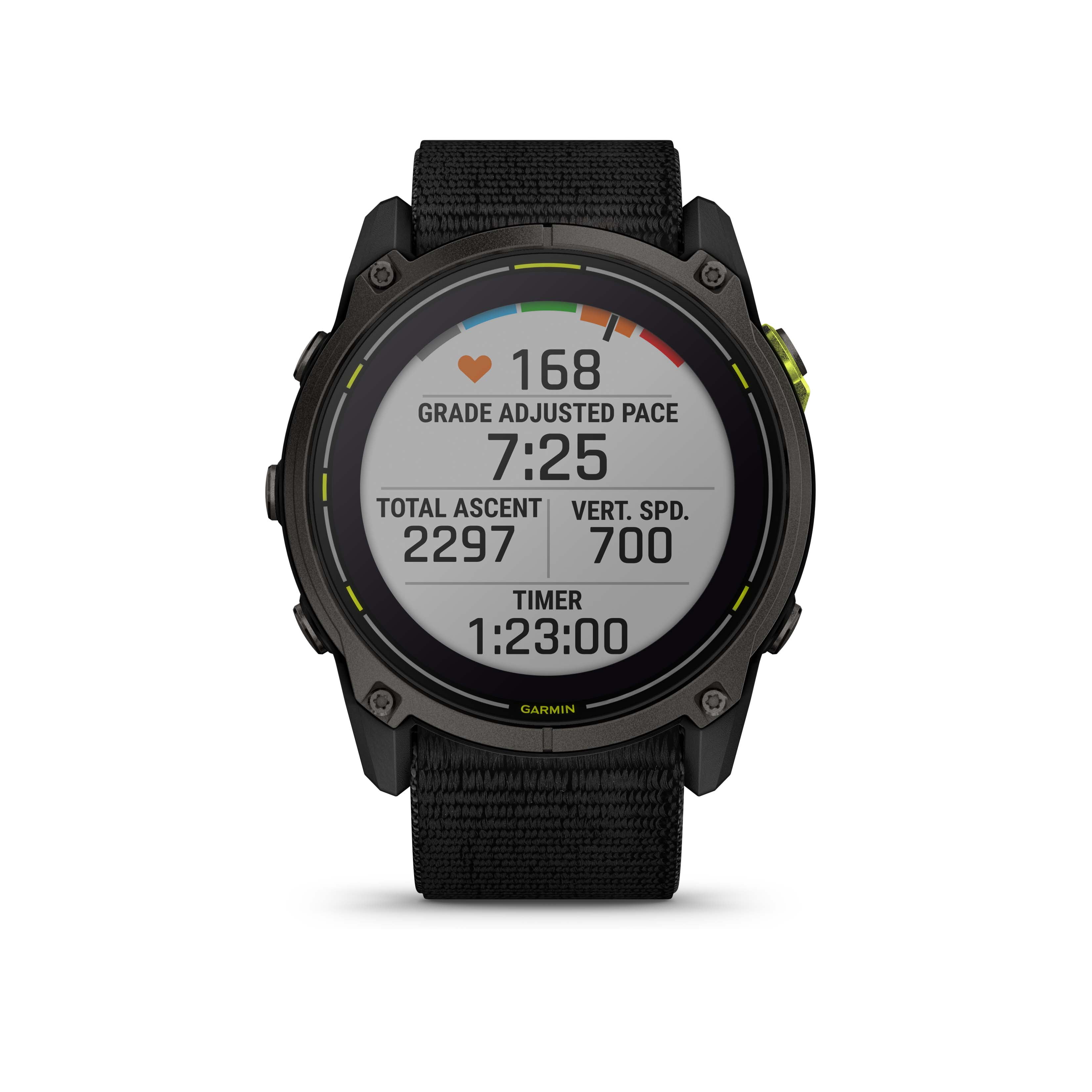 Restored Garmin Enduro 3, Solar, Sapphire Multisport GPS Smartwatch Carbon Gray DLC Titanium with Black Ultrafit Nylon Strap, 90 Days Battery, Built-in LED Flashlight, Bundle (Refurbished)