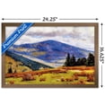 thumbnail image 3 of Rural Mountains and Fields Wall Poster, 14.725" x 22.375" Framed, 3 of 6