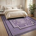 thumbnail image 3 of ODIKA 8'x10' Washable Area Rug Non-Slip Chair-Friendly Mat Greece Greek Key Geometric Fretwork Farmhouse Border Meander for Dining Room, Large Office, Lounge, 3 of 7