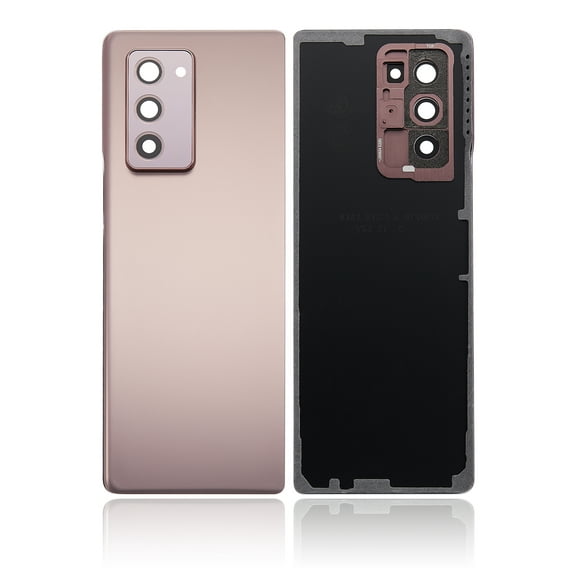 Replacement Back Cover Glass With Camera Lens Compatible For Samsung Galaxy Z Fold 2 5G (F916) (Mystic Bronze) (Premium)