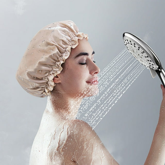 Fête du Canada Kcavykas Rentrée Scolaire, Bonnet de Douche à Double Couche pour la Maison - Bonnet de Douche Épaissi pour Femmes Résistant à l'Huile pour Shampooing