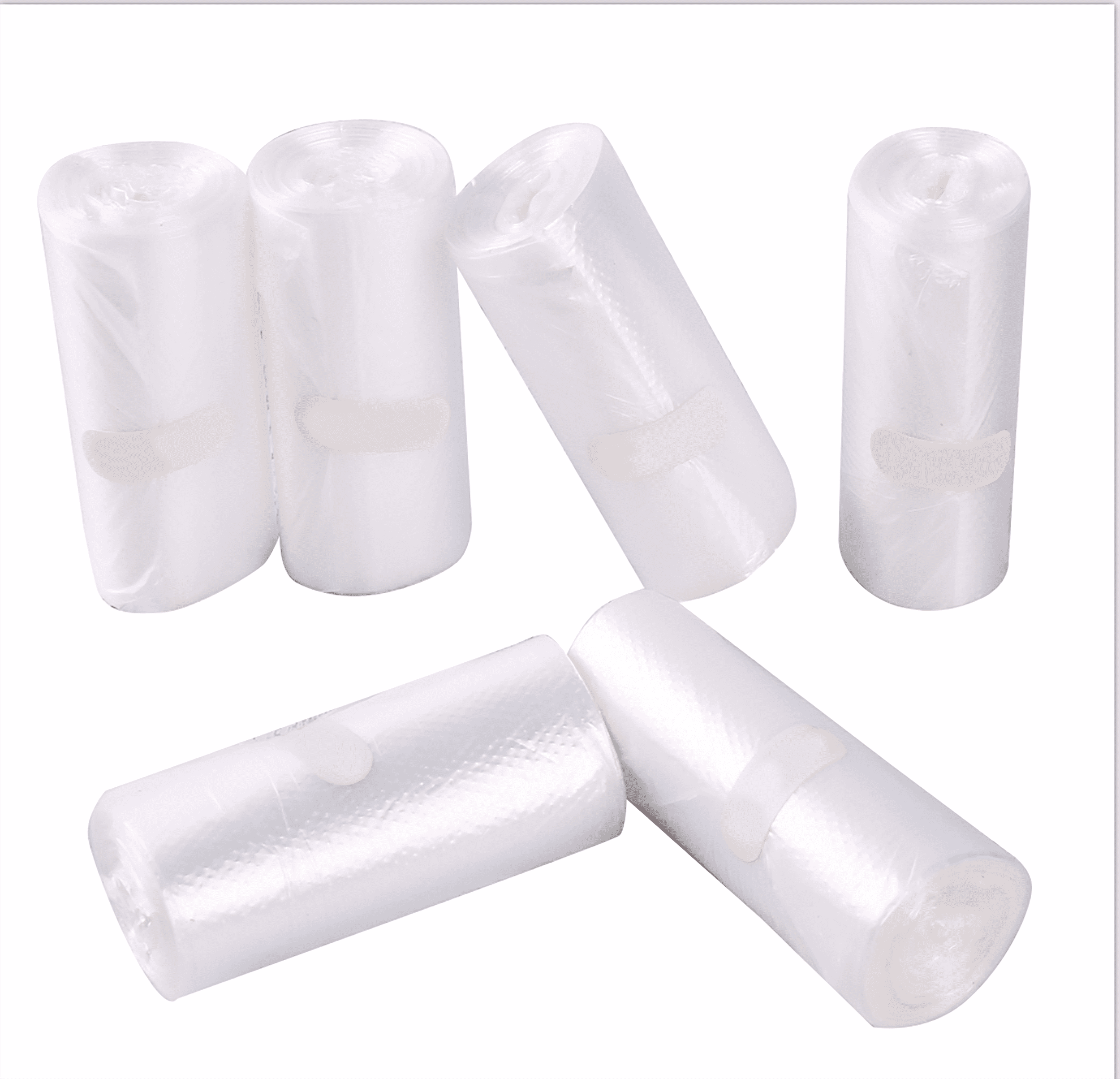 100 ct Clear Small Trash Can Liner Garbage Bag 4 gal 17"x18" Bags 