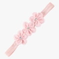 thumbnail image 3 of Splozh Headband Bows for Baby Girls Cute Bows Toddler Infant Baby Girls Stretch Solid Lace Flower Hairband Headwear Headband,Grey,0-24 Months, 3 of 4