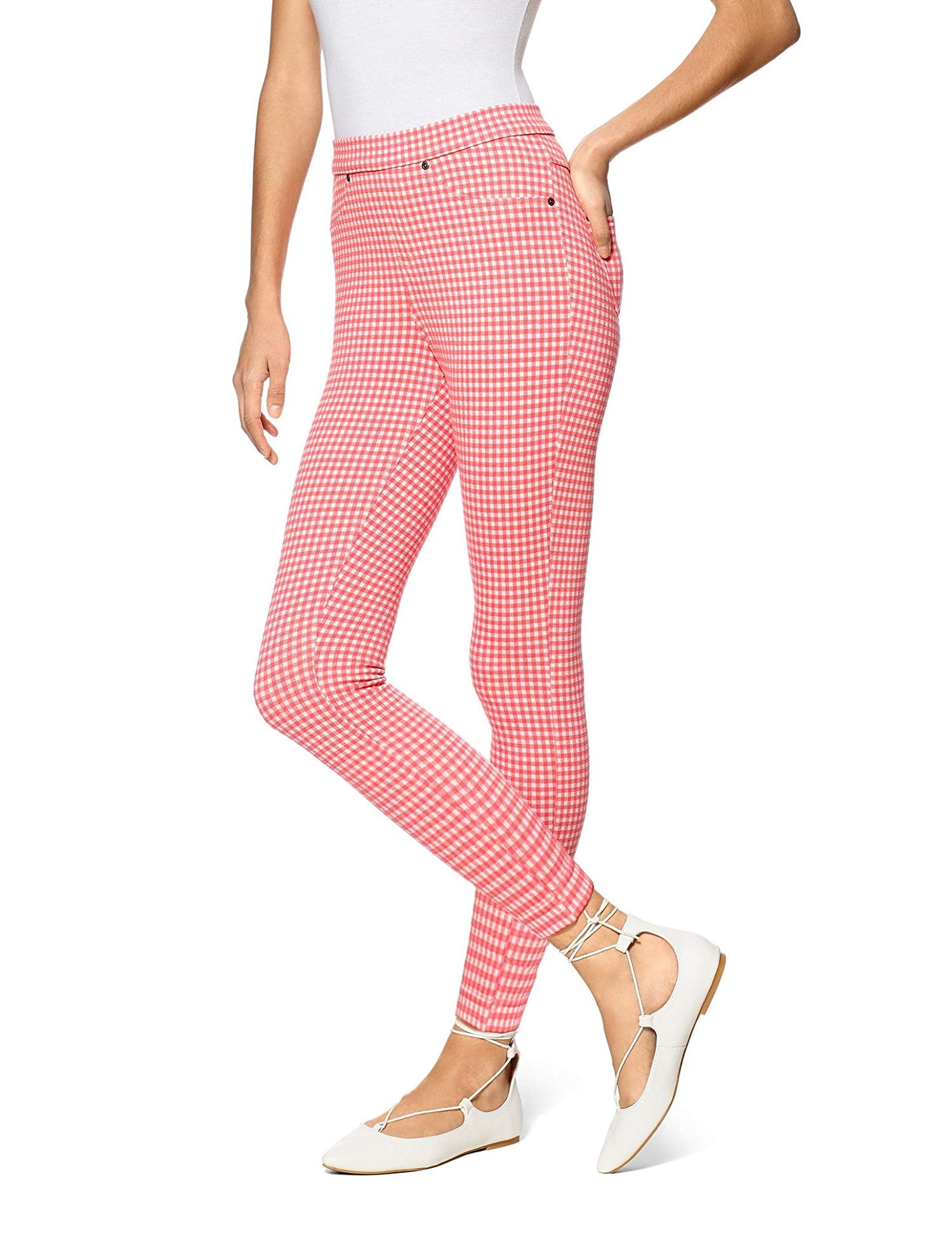 Hue - Hue Womens Gingham Denim Skimmer 