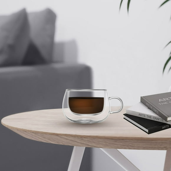 Glass Coffee Cups,Glass Coffee Cups,Transparent Insulation Double Glass Coffee Cup,Coffee Glass Cup