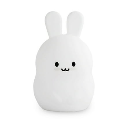 

LED silicone feeding night light cute rabbit simple smart timing eye protection light birthday gift (hand shot)