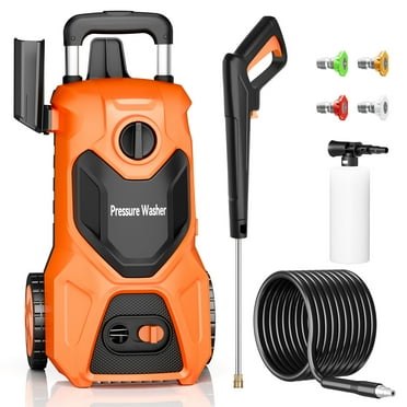 Fenbeli 3800 PSI Electric Pressure Washer, 2.6 GPM Power Washer Electric Powered with Foam Cannon, 4 Quick-Connect Nozzles, Portable Electric Power Washer for Car, Patio, Home Cleaning