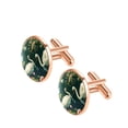 thumbnail image 2 of Swan Elegant Stainless Steel Cufflink Set for Formal Attire -for Weddings and Events, 2 of 6
