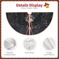 thumbnail image 3 of Daiia Ornate Dark Skull Book Drawing Merry Christmas Tree Skirt , Xmas Large Lace-up Tree Skirt, Santa Snowflakes Rustic Home Decorations New Year Party Farmhouse Decor-48", 3 of 6