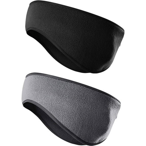 Fleece Ear Warmers for Men Women Kids - Winter Headband Ear Muffs Ear Covers for Cold Weather Running Cycling Ski
