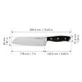thumbnail image 5 of Zwilling J.A Henckels 7 in. L Stainless Steel Santoku Knife 1 pc, 5 of 6