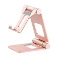thumbnail image 1 of kurtrusly Mobile Phone Holder Foldable Adjustable Portable Plastic Smartphone Stand Household Tablet Organizer Bracket Support Rose Gold, 1 of 9