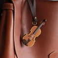 thumbnail image 3 of Handmade Leather Violin And Keychain Cowhide Miniature Musical Instrument Keychain Violin Keychain For Music Lovers, 3 of 6