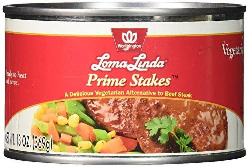 (6 pack) Loma Linda Vegetarian Prime Stakes, 13 oz