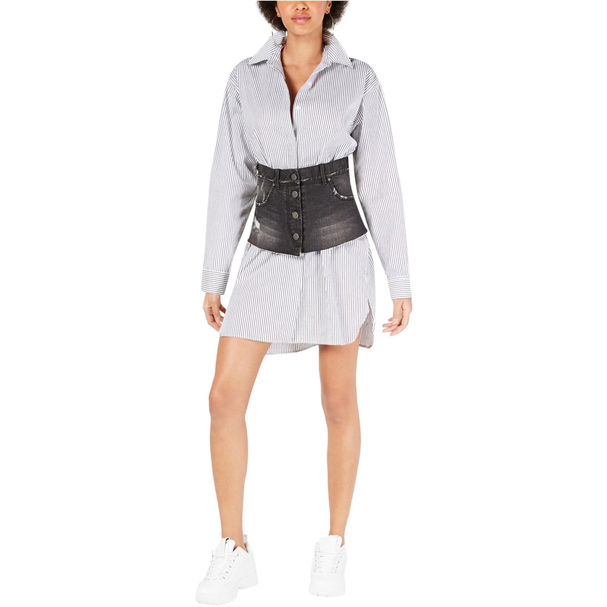 Kendall Kylie Womens Denim Contrast 