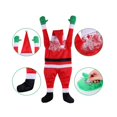 thumbnail image 4 of Franela Santa Claus Decoración De Pared De Escalada Decoración Del Hogar Adornos Colgantes De Navidad Para Puertas Paredes Y Decoración De Ventanas 2021 Inevent HA038509-00, 4 of 6