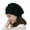 Black, variant on Audhol Beanie for Women Fashion Womens Flower Knit Crochet Beanie Hat Winter Warm Cap Beret Winter Beanie Red One Size