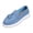 02#Blue, variant on Women's Suede Penny Loafer Shoe Spring Tassel Embellished Trendy Loafers 2026 Spring Slip-on Shoes Soft Sole Flat