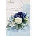 thumbnail image 2 of Conjunto de 2 Corsages de Muñeca Serwalin Azul Oscuro para Boda, 2 of 9