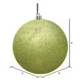 thumbnail image 2 of Vickerman N592073DG Boule de Noël 8 Po. Lime Pailletée avec Capuchon Percé, 2 of 2