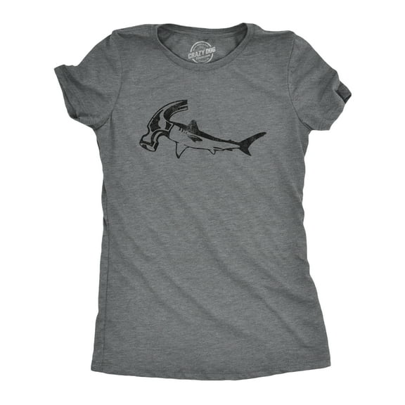 Womens Hammer Head Shark T Shirt Funny Shark Week Tool Joke Tee for Ladies Womens Graphic Tees