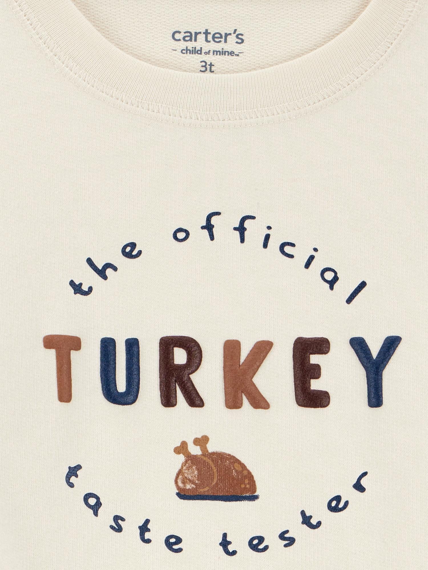 Carter's Child of Mine Baby and Toddler Boy Thanksgiving Outfit Set, 2-Piece, Sizes 0/3M-5T