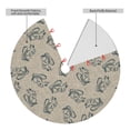 thumbnail image 2 of Sikiie Sketch Squirrels Linen 30-48 inches {designName} Print Christmas Tree Skirt Snowman Xmas Tree Skirt with Edge Christmas Decorations for Holiday Party-36", 2 of 7