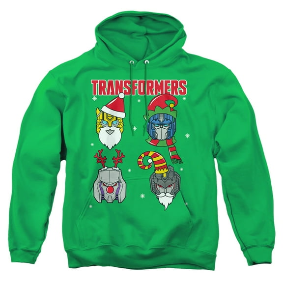 Transformers Christmas Santa Robots Unisex Adult Pull-Over Hoodie