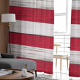 thumbnail image 4 of American Flag Vintage Sheer Curtains 84 Inches Long 2 Panels Set, Window Sheer Curtains for Living Room/Bedroom, Blue Star Red Grey Stripes Light Filtering Rod Pocket Curtain 52'' x 84'' x 2, 4 of 7