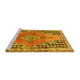 thumbnail image 2 of Ahgly Company Machine Washable Indoor Square Persian Yellow Traditional Area Rugs, 5' Square, 2 of 4
