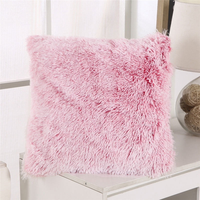 UK Luxury Fluffy Soft Cushion Cover Throw Pillow Case Sofa Home Decor Plush