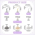 thumbnail image 2 of Kit de 90 piezas para hacer pendientes de abanico: incluye dijes de latón con forma de abanico, ganchos y anillas de acero inoxidable 304 para pendientes de boda., 2 of 5