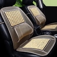 thumbnail image 4 of SPRING PARK Universal Massage Wood Beads Car Seat Cover Summer Cooling Mesh Cushion Mat, 4 of 7