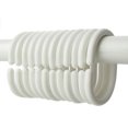thumbnail image 1 of Paquete de 12 cortina de ducha gancho c forma de cortina de baño ganchos accesorios de baño blancos portátiles flexibles flexibles, 1 of 8
