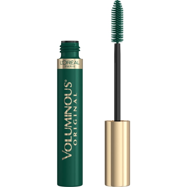 L'Oreal Paris Maquillaje Voluminous Original Lavable, Máscara de ojos atrevidos, Verde Profundo, 0.27 onzas líquidas