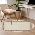 thumbnail image 4 of Round Rugs 3.3Ft, Pink Floral Round Area Rug Washable Indoor Throw Carpet, Spring Farmhouse Flowers Watercolor Soft Non Slip Circle Rug for Laundry Room Patio Home Decor Aesthetic, 4 of 8