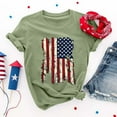 thumbnail image 5 of Tittly American Flag Tank Top Women V Neck Tank Tops For Women Patriotic Shirts Memorial Day Tank Top Women Women 4th Of July Shirts Green 2XL, 5 of 8