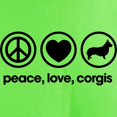 thumbnail image 3 of CafePress - Peace Love Corgis Light T Shirt - Light T-Shirt - CP, 3 of 4