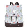 thumbnail image 1 of Vsdgher Bunny cartoon with easter Pattern PU Leather Backpack,Purse for Women Fashion Multipurpose Design Handbag Ladies Shoulder Bags Travel Backpack, 1 of 4