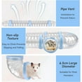 thumbnail image 5 of 8PCS Syrian Hamster Tube Set,Transparent Pet Cage Curvy Tunnel Kit DIY Dwarf Hamster Toy Tube Small Animal External Accessories Adventure Pipe for Mice Rat, 5 of 6