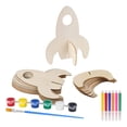 thumbnail image 1 of 10Pcs Unfinished Wooden Cutouts Embellishments Wood Pieces for Scrapbook Drawing, 1 of 8