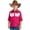 Z-Hot Pink296, variant on JIAYUE Child Boys Girls Western Cowboy Shirts Button Down Turndown Collar Long Sleeve Blouse Color Block Tassels Trendy Tops For Kids Age 5-14