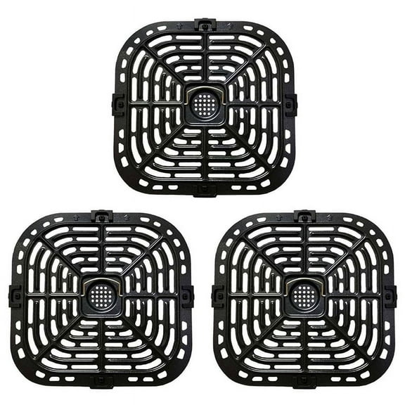 3X Air Fryer Grill Plate for Instants  Plus 6QT Air Fryers, Upgraded Square Grill Pan Tray Replacement Parts