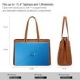 thumbnail image 5 of Lovevook Work Tote Bag for Women, Waterproof Pu Leather Laptop Shoulder Bag, Multi-Pocket Office Briefcase Fit 15.6" Laptop, 5 of 7
