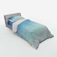 thumbnail image 2 of Ambesonne Winter Bedding Set 3 Pcs, Watercolor Shades Xmas, Twin, Blue White, 2 of 2