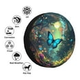 thumbnail image 4 of Yiaed Enchanted Forest Butterfly A Print Print Tire Wheel Cover, tire covers for trailers,rv wheel covers,rv tire covers, camper tire covers,tire covers for cars-14 inch, 4 of 6