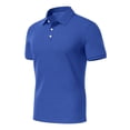 thumbnail image 4 of Golf Polo Shirts for Men Short Sleeve Collared Button Up Tees Casual Lightweight Quick Dry Work T Shirts, L, 4 of 9