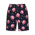 thumbnail image 7 of Disketp Men's Swim Trunks Hawaiian Breathable Surf Beach Swimsuits Mesh Lining Beach Shorts with Pockets-Cartoon Donut Planets, 7 of 7