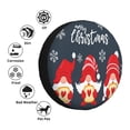 thumbnail image 4 of Naloa Three Cute Christmas Gnomes PVC Leather Spare Tire Wheel Cover for Car Truck SUV Camper Trailer Universal Fit many size15 inch, 4 of 6