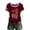 Wine, variant on Youpwaven USA 250th Anniversary Merchandise Women's Crew Neck Ringer Tee, "250 Years of Freedom" Flag Print Casual Short Sleeve Pullover Top, America 250 Commemorative Patriotic T-Shirt